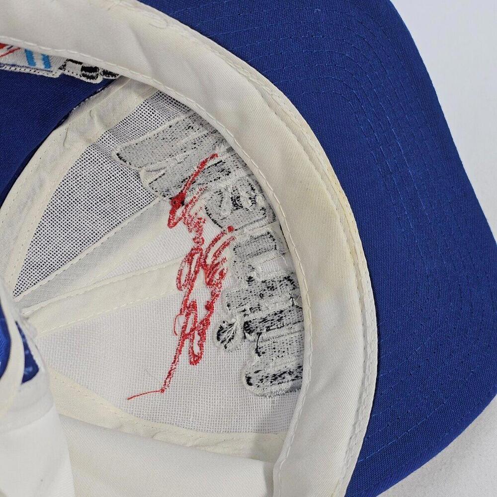 VINTAGE AJD MARK MARTIN #6 VALVOLINE ROUSH RACING CAR NASCAR SIGNATURE HAT - Picture 7 of 7